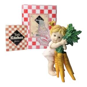 NEW My Little Kitchen Fairies THANKS A BUNCH FAIRIE Carrot Fairy Figurine BOX